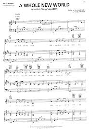 A whole new world is the oscar winning featured pop single from the soundtrack to the 1992 disney film aladdin. Disney Aladdin A Whole New World Sheet Music Pdf ã¢ ãã¼ã« ãã¥ã¼ ã¯ã¼ã«ã æ¥½è­ ãã£ãºãã¼ Free Score Download