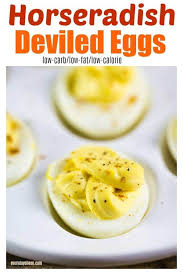Horseradish Deviled Eggs Are A Delicious And Easy Appetizer The Horseradish Adds The Perfect Kick To T In 2020 Horseradish Deviled Eggs Deviled Eggs Appetizer Recipes