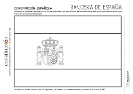 Bandera De España Para Colorear