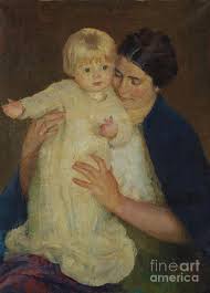 Marie Danforth Page 1869 1940 Woman with Baby in White by Artistic Rifki