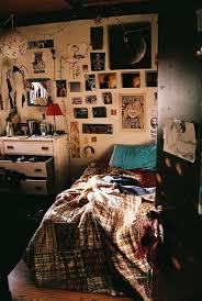 Quirky Bedroom With A Tumblr Feel Band Posters Scatter About The Walls Trinkets Setting Very Still On The Vintage Quirky Bedroom Indie Bedroom Indie Room