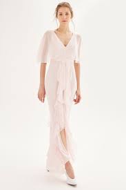 Topshop Just Launched Its New Bridal Collection Today And One Bridesmaid Dress In Partic Blush Bridesmaid Dresses Pretty Bridesmaid Dresses Maxi Dress Wedding