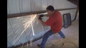 A traditional wood framed house uses studs, joists and rafters for its frame, usually spaced at 16 inches on center. Install Window In Steel Building Youtube