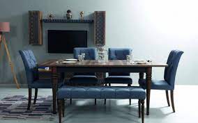 A quick and easy way to coordinate your room, our complete sets of dining chairs and tables are of the highest quality finish. Siptar Modern Blue Dining Room Furniture Set Dining Room Furniture Sets Blue Dining Room Furniture Dining Room Furniture