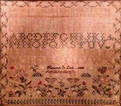 Both patterns yield the same results. Sampler Charts Gloucester County Historical Society