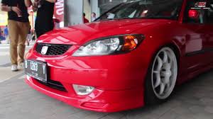 Just wanna share my daily car :) this car is actually 2001 and i change it to 2005, and its color from white pearls i repaint into grandprix white, for the front fitment unfinished (need more spacers and low). Civic Dimension Es Thailand By Portspro