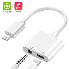 Headphone Adapter For Iphone 8 8 Plus Xs Xs Max Xr X 7 7 Plus Headphones Jack Charger Adaptor 3 5mm Charging And L Iphone Earphones Headphone Iphone Headphones
