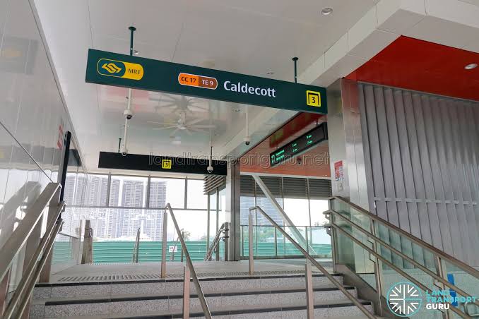 New Exits & TEL Concourse open at Caldecott MRT Station | Land Transport Guru