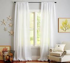 Ideas & inspiration for real life. Open Weave Linen Sheer Curtain Pottery Barn