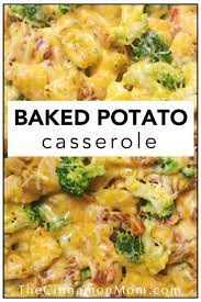 Baked Potato Casserole With Broccoli And Bacon Recipe Potatoe Casserole Recipes Baked Potato Casserole Bacon Casserole