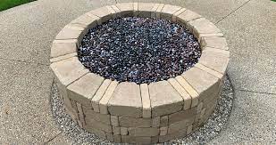 7 piece sling dining set; Natural Gas Fire Pit Project By George At Menards