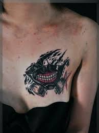 Tokyo Ghoul Chest Tattoo Amazing Tattoo Ideas