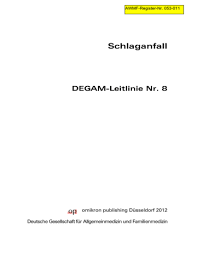 Antikoagulantien werden in der medizin dazu verwendet, die intravasale bildung von thromben zu. Degam Leitlinie Schlaganfall Manualzz