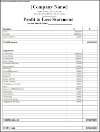 Printable Profit And Loss Statement Free Word Templates Profit And Loss Statement Statement Template Small Business Organization