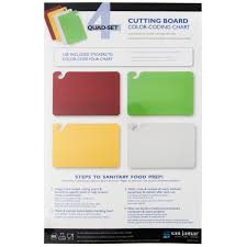 qswlct color coded cutting board smart chart 4 board