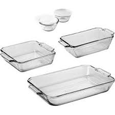 Anchor Hocking Bakeware Set 7 Piece Walmart Com Glass Bakeware Set Glass Bakeware Ceramic Bakeware Set