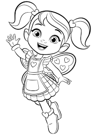 Download this adorable dog printable to delight your child. Butterbean S Cafe Printable Coloring Cricket Princess Coloring Pages Coloring Pages Cartoon Coloring Pages