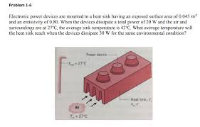 6 electronic power devices are mounted