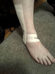 This is often referred to as inferior extensor retinaculum. Functional Fascial Taping Chris Rowden Massage