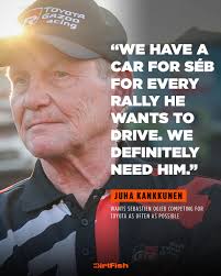 Will Sébastien Ogier enter Rally Finland ahead of this week's closing date?  🤔 Toyota's deputy team principal has said there's a car available for Séb  if he wants it 👀