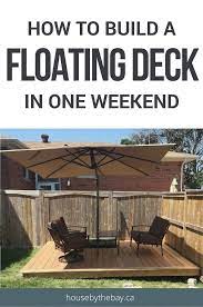 How To Build A Floating Deck Building A Deck Decks Backyard Building A Floating Deck