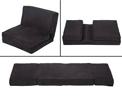 Foam padding and two throw pillows offer a padded feeling while you lounge with your. Buy Bestmassage Fold Down Chair Flip Out Lounger Convertible Sleeper Bed Couch Game Dorm Guest In Cheap Price On Alibaba Com
