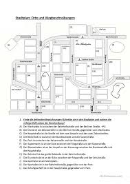 Stadtplan Orte Und Wegbeschreibungen Deutsch Lernen Stadtplan Unterricht Ideen