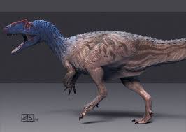 Allosaurus Painted Prehistoric Animals Prehistoric Wildlife Dinosaur Art