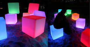 Led Light Up Rainbow Cube Chairs Http Mobbsgroup Com Led Lights Garden Decorating Rave Diy Ideas Home Cool Glow Cube Light Led Lighting Diy