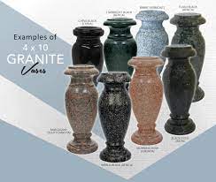 Stone flower urns help save space and substantially beautify any balcony, home, or public area in which they are placed. 4 X 10 Granite Cemetery Flower Vase 28 Colors