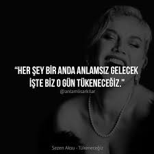 Her Sey Bir Anda Anlamsiz Gelecek Iste Biz O Gun Tukenecegiz Sezen Aksu Tukenecegiz Kaynak Instagram Anlamlisarkil Sarkilar Guzel Soz Ozlu Sozler