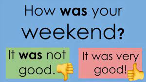 How was your weekend? (Basic English Conversation, Past Tense, & Talking  About the Weather) - YouTube