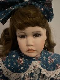 Cottage Path Porcelain Doll SWEET PEA 24" Artist Doll Renee Sturgeon COA &  Stand