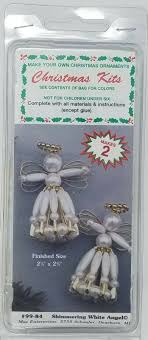 See more ideas about angel ornaments, angel crafts, christmas angels. Shimmering White Angel Beading Christmas Ornament Craft Kit Merri Mac Vintage Ebay