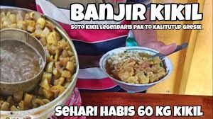 Soto kikil pak to kalitutup gresik, sangat legendaris sejak tahun 1985, soto kikil ini sangat laris banget, ngak ada sepinya. Soto Kikil Pak To Porsinya Super Brutal Kuliner Gresik Youtube