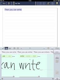 hand writing on the ipad note taking with notability