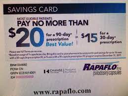 Rapaflo Pay No More Than 15 30 Day Or 20 90 Day Prescription Limits May Apply Prescription Abc Order How To Apply