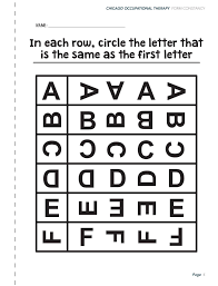 Visual Perceptual Activity Worksheets Chicago Occupational Therapy Visual Perceptual Activities Vision Therapy Activities Occupational Therapy
