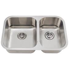 Mr Direct Undermount Stainless Steel 28 In Double Bowl Kitchen Sink 530l The Home Depot Double Bowl Kitchen Sink Kitchen Sink Stainless Steel Kitchen Sink