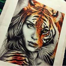 Check out our tigresse selection for the very best in unique or custom, handmade pieces from our shops. Tigresse Tiger Art Art Painting Drawings