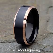 Personalized Engraved Titanium Polished Beveled Edge Ring Black Brushed Titanium Wedding B With Images Titanium Wedding Band Mens Titanium Wedding Rings Mens Wedding Rings