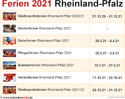 Schulferien und ferien deutschland 2021. Ferien Rheinland Pfalz 2021 Ubersicht Der Ferientermine