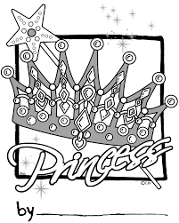 Princess crown coloring pages for kids. Princess Crown Coloring Pages For Kids Novocom Top