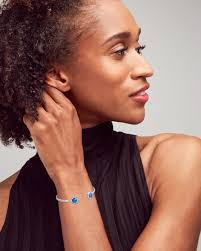 Davie Cuff Silver Blue Opal