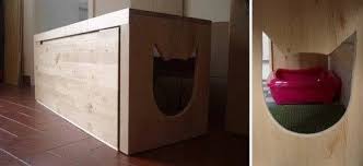 Quand La Litiere Du Chat Devient Un Objet De Deco Litiere Chat Detournement Meuble Ikea Caisse Chat