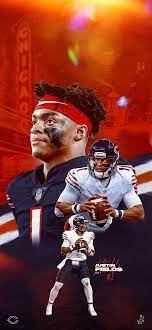 Customize and personalise your desktop, mobile phone and tablet with these free wallpapers! Justin Fields Chicago Bears Phone Wallpapers As Requested Chibears