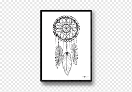 See more ideas about dream catcher coloring pages, coloring pages, dream catcher. Drawing Black And White Visual Arts Dreamcatcher Poster Monochrome Flower Png Pngwing