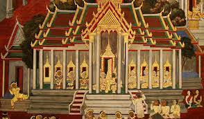 Gold Leaf Art History Thailand Unique Famous Paintings L Royal Thai Art