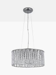 John Lewis Partners Emilia Large Crystal Ceiling Light Chrome Crystal Ceiling Light Ceiling Lights Large Crystals