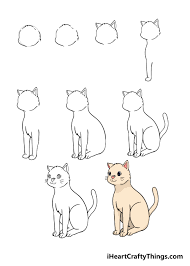 How to draw simple cat for kids? Cat Drawing How To Draw A Cat Step By Step